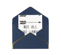 Not All Who Wander Are Lost Greetings All Occasion Cards For Thank You Birthday Congratulations Envelopes Blank Cards