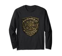 Not All Who Wander are Lost Nordic Shield Vegvisir Compass Long Sleeve T-Shirt