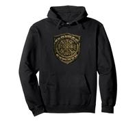 Not All Who Wander Are Lost Nordic Shield Vegvisir Compass Pullover Hoodie
