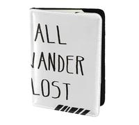 Not All Who Wander are Lost Passport Holder 5.5in Travel Accessories Document Cover Blocking Organiser