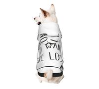 Not All Who Wander Are Lost Print Dog Hoodie Sweatshirt For Small Dogs, Warm, Soft And Breathable Pet Clothes, Easy To Wear Jumper For Winter And Fall Warm