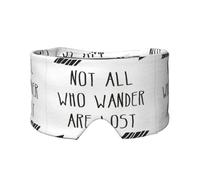 Not All Who Wander are Lost Print Eye and Ear Muffs Blackout Sleeping Noise Blocking Ear for Adults Kids Men Women