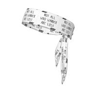 Not All Who Wander Are Lost Print Headbands Soft Unisex Adjustable Headwraps, Hair Athletic Bands For Running, Tennis, Sports