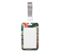 Not All Who Wander are Lost Print Heavy Duty Badge Holder with Retractable Reel, Id Badge Holder Key Card Work Badge Clip for Nurse Teacher Student Office Women Men