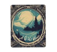 Not All Who Wander are Lost Print Small Desk Pad,Rubber Base with Precision Stitched Edges,Perfect for Office,Gaming