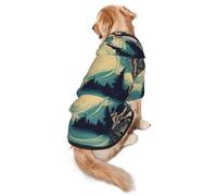 Not All Who Wander Are Lost Print Soft Dog Hoodie For Medium To Large Dogs, Warm And Breathable Winter Pet Sweatshirt, Easy To Wear Jumper For Cold Weather
