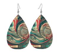 Not All Who Wander Are Lost Print Teardrop Earrings For Women Leather Dangle Earrings Jewelry For Birthday Party Valentine