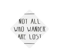 Not All Who Wander Are Lost Printing Fashion Car Air Freshener Cards 10 Pcs Car Scented Hanging Sheets