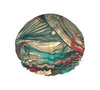 Not All Who Wander Are Lost Reusable Shower Cap for Women, Double Waterproof Layers Bath Hat, Hair Treatment Essentials
