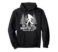 Not All Who Wander Are Lost Spokane WA Bigfoot Souvenir Pullover Hoodie