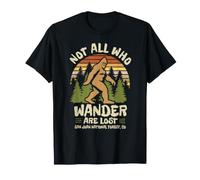 Not All Who Wander Bigfoot San Juan National Forest Souvenir T-Shirt