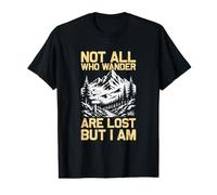 Not All who Wander Mountaineer Funny Hiking Hiker Value Graphic T-Shirt