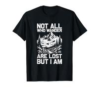 Not All who Wander Mountaineer Funny Hiking Hiker Value Graphic T-Shirt