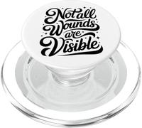 Not All Wounds Are Visible - Domestic Violence Awareness PopSockets PopGrip for MagSafe