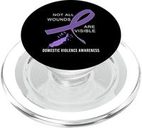Not All Wounds Are Visible Domestic Violence Awareness PopSockets PopGrip for MagSafe