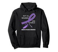Not All Wounds Are Visible Domestic Violence Awareness Pullover Hoodie