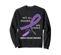 Not All Wounds Are Visible Domestic Violence Awareness Sweatshirt