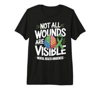 Not All Wounds are Visible Mental Health Mental Wellness Premium T-Shirt