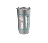 Not All Wounds are Visible PTSD Awareness for Veterans Stainless Steel Insulated Tumbler