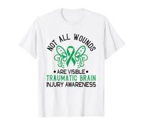 Not All Wounds Are Visible Traumatic Brain Injury Awareness T-Shirt