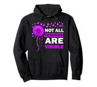 Not All Wounds Are Visible Women Domestic Violence Awareness Pullover Hoodie