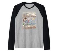 Not Always Thinking About Hunting Sometimes Its Fishing Raglan Baseball Tee