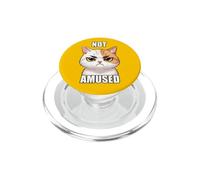 Not Amused Cat Meme Funny Grumpy Memes Witty Cool Art Sass PopSockets PopGrip for MagSafe