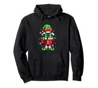 Not An Elf I'm Just Short Christmas Elf Hat Shoes Lover Kids Pullover Hoodie