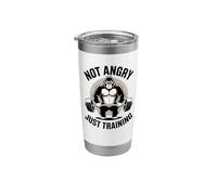 Not Angry Just Training Gorilla Gym Stainless Steel Insulated Tumbler