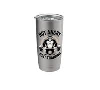 Not Angry Just Training Gorilla Gym Stainless Steel Insulated Tumbler