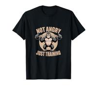 Not Angry Just Training Gorilla Gym T-Shirt