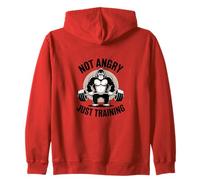 Not Angry Just Training Gorilla Gym Zip Hoodie