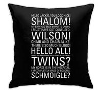 Not Applicable Jim Quotes Friday Night Dinner Home Decorative Throw Pillow Cases For Sofa Couch Cushion Covers 18x18 Inch