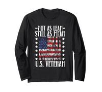 Not As Lean Still As Mean Always A U.S. Veteran Veterans Day Long Sleeve T-Shirt