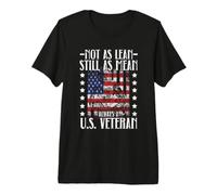 Not As Lean Still As Mean Always A U.S. Veteran Veterans Day Premium T-Shirt