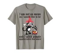 Not As Mean As I’d Like - Witch Cat Cauldron Apparel T-Shirt