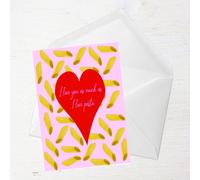 Not As Much As I Love Pasta Greetings Card - Standard Card