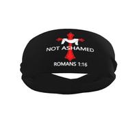 Not Ashamed Romans 1：16 Christianity2 Men Women Headband Non-Slip Sweatband Lightweight Sports Headband For Gym Running Exercise