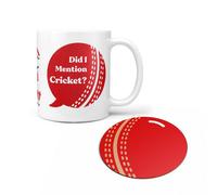 Not Available Did I Mention Cricket Mug Coaster Set