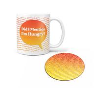 Not Available Did I Mention I'm Hungry Mug Coaster Set