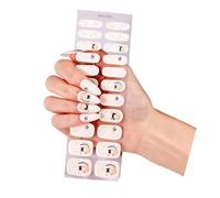 Not Bake Gel Nails Stickers Quick Apply Long Last Festive Dance Design Holiday Event Safe Natural Look Festive Dance Nails