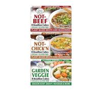 Not-Beef + Not-Chick'n + Garden Veggie Edward & Sons Bouillon Cubes, Variety Set [1 of Each]