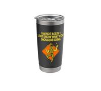 Not Bossy I Just Know What You Should Do Funny Sarcastic Stainless Steel Insulated Tumbler