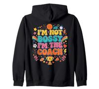 Not Bossy I'm The Sports Leader Funny Athletic Zip Hoodie