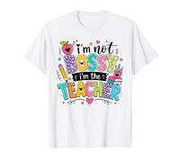 Not Bossy Just A Teacher Welcome Back to School Educator T-Shirt