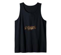 NOT BY MY STRENGTH Christian Faith God Pray Jesus Cross Gift Tank Top
