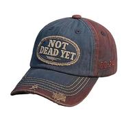 Not Dead Yet DD-214 Cap, Veterans Casual Hat, with Dark Humor Embroidered Badge, Adjustable Cotton Baseball Cap (1PC)