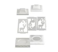 Not Deadly Elastomer Crafting Format for Individualized Celebratory Flame Displays and Donations Silicone Christmas Flame Holder Cast