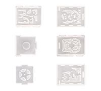 Not Deadly Elastomer Halloween Lamp Molds for Creative Jewelry Making and Recyclable Handicrafts 6pc Halloween Silicone Lamp Cast