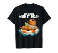 Not Dealing with It Today Capybara Summer Vacation Funny T-Shirt